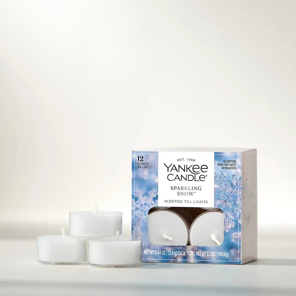 Sparkling Snow™ Tea Light Candles