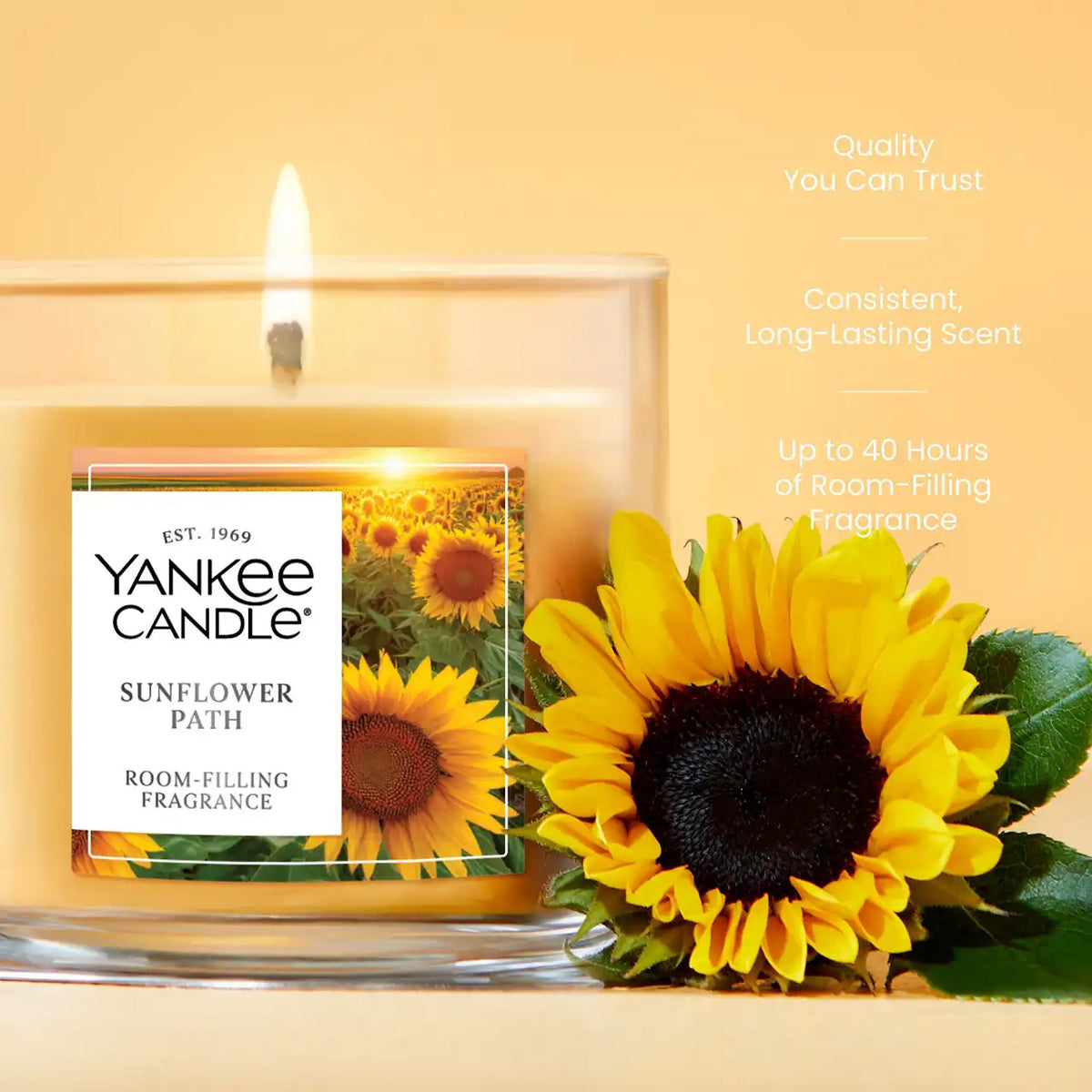 Sunflower Path Small Tumbler Candle