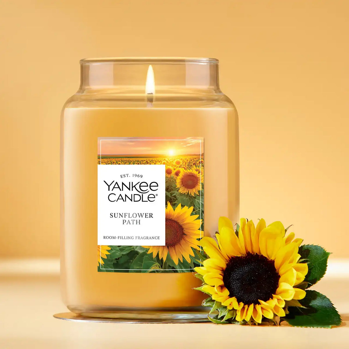 Sunflower Path Original Large Jar Candle