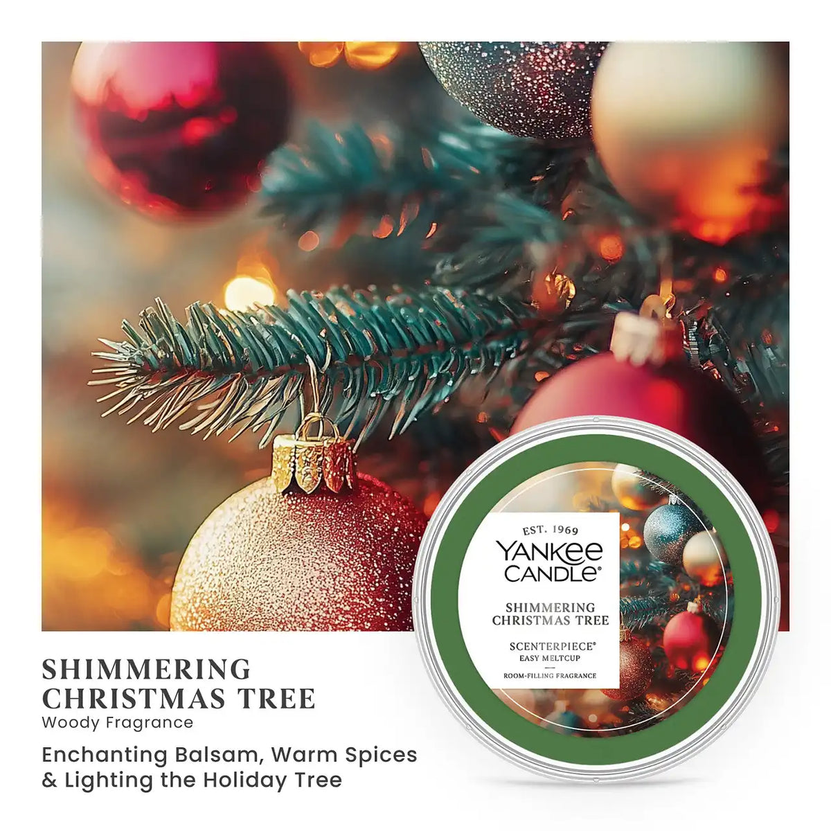 Shimmering Christmas Tree Scenterpiece® Easy Meltcups