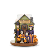 Bonebury Lane Haunted House Jar Candle Holder Jar Candle Holder