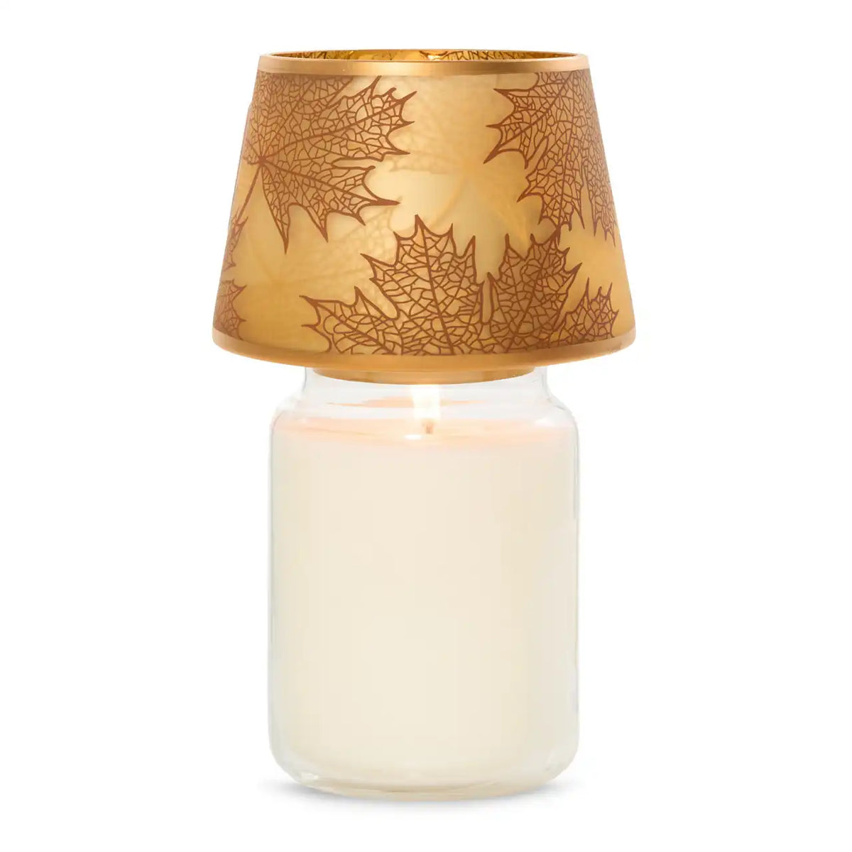 Crackle Leaves Jar Candle Shade Jar Candle Shades
