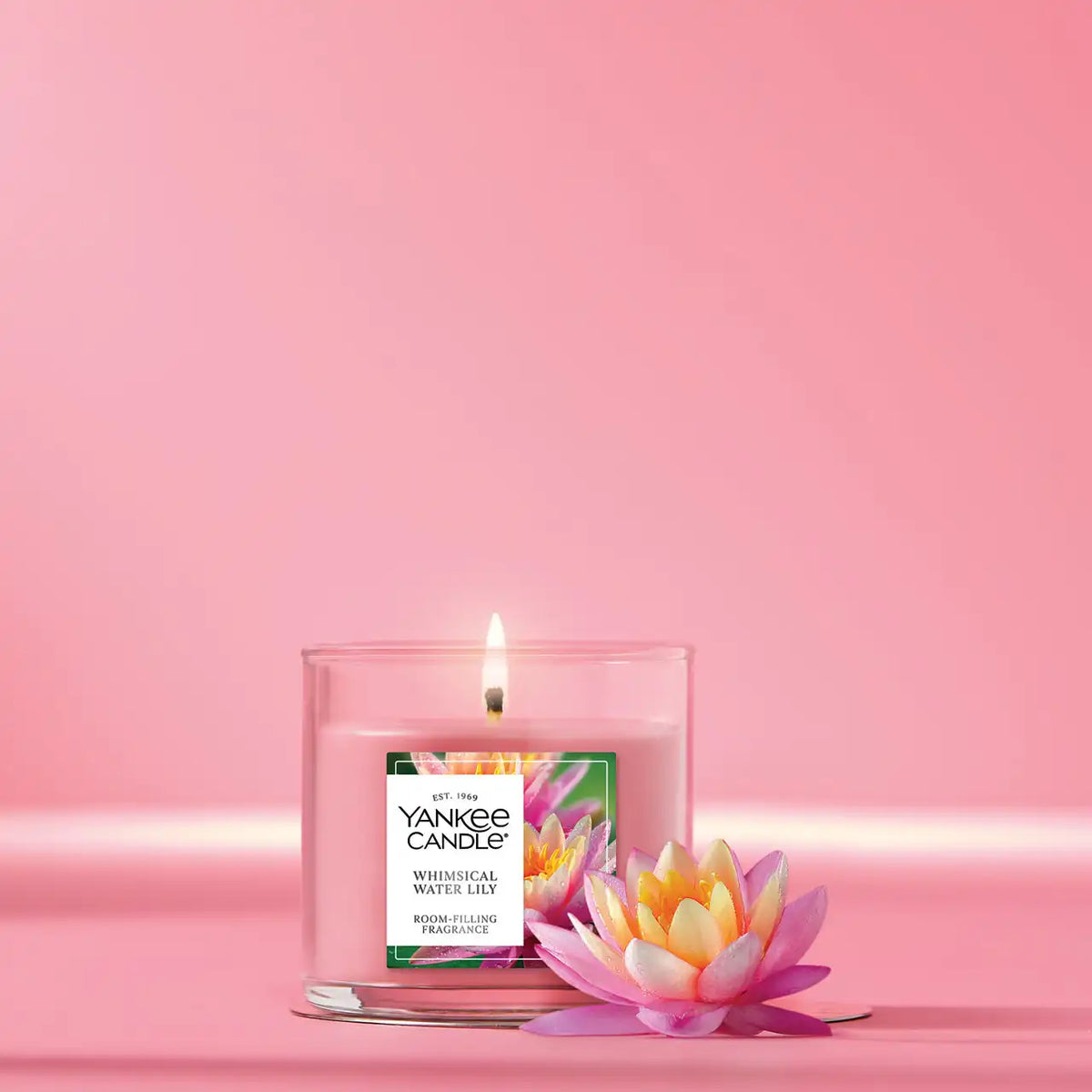 Whimsical Water Lily Small Tumbler Candle
