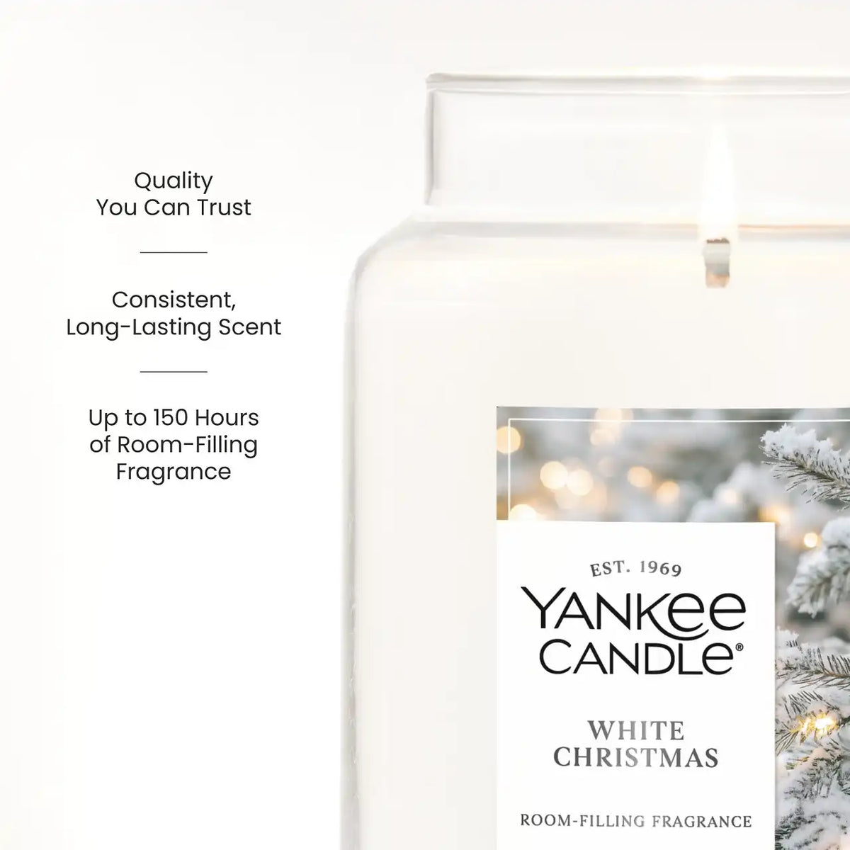White Christmas Original Large Jar Candle