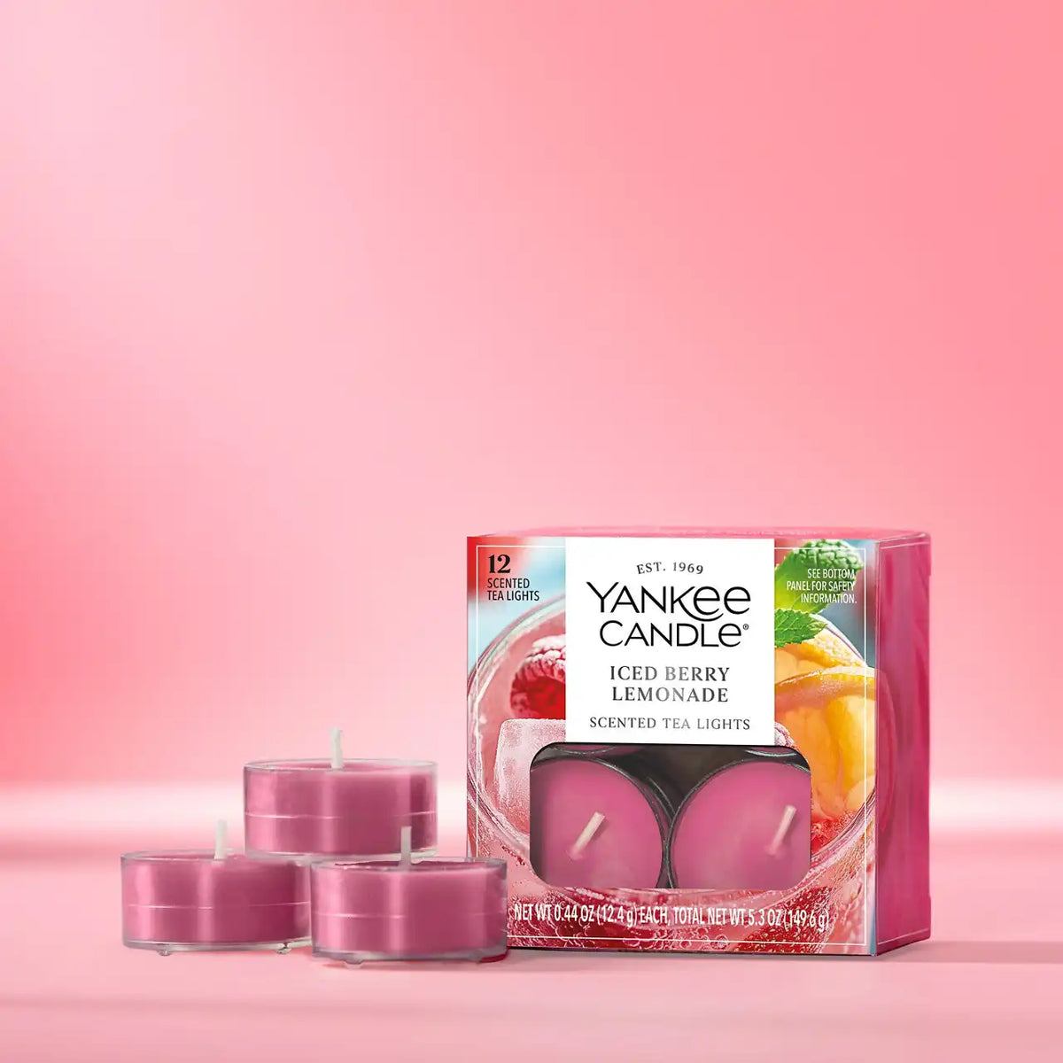 Iced Berry Lemonade Tea Light Candles