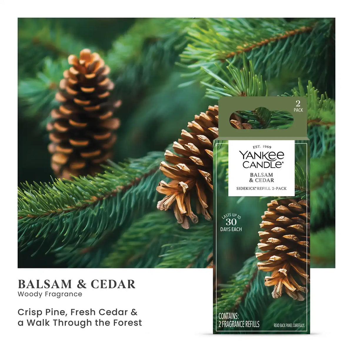 Balsam & Cedar Sidekick® 2-Pack Fragrance Refills