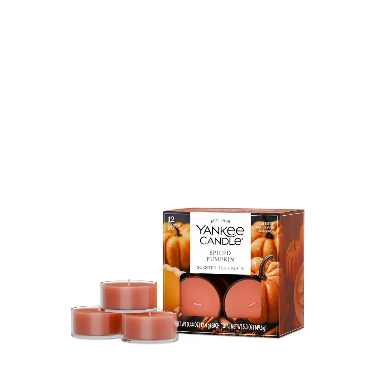 Spiced Pumpkin Tea Light Candle