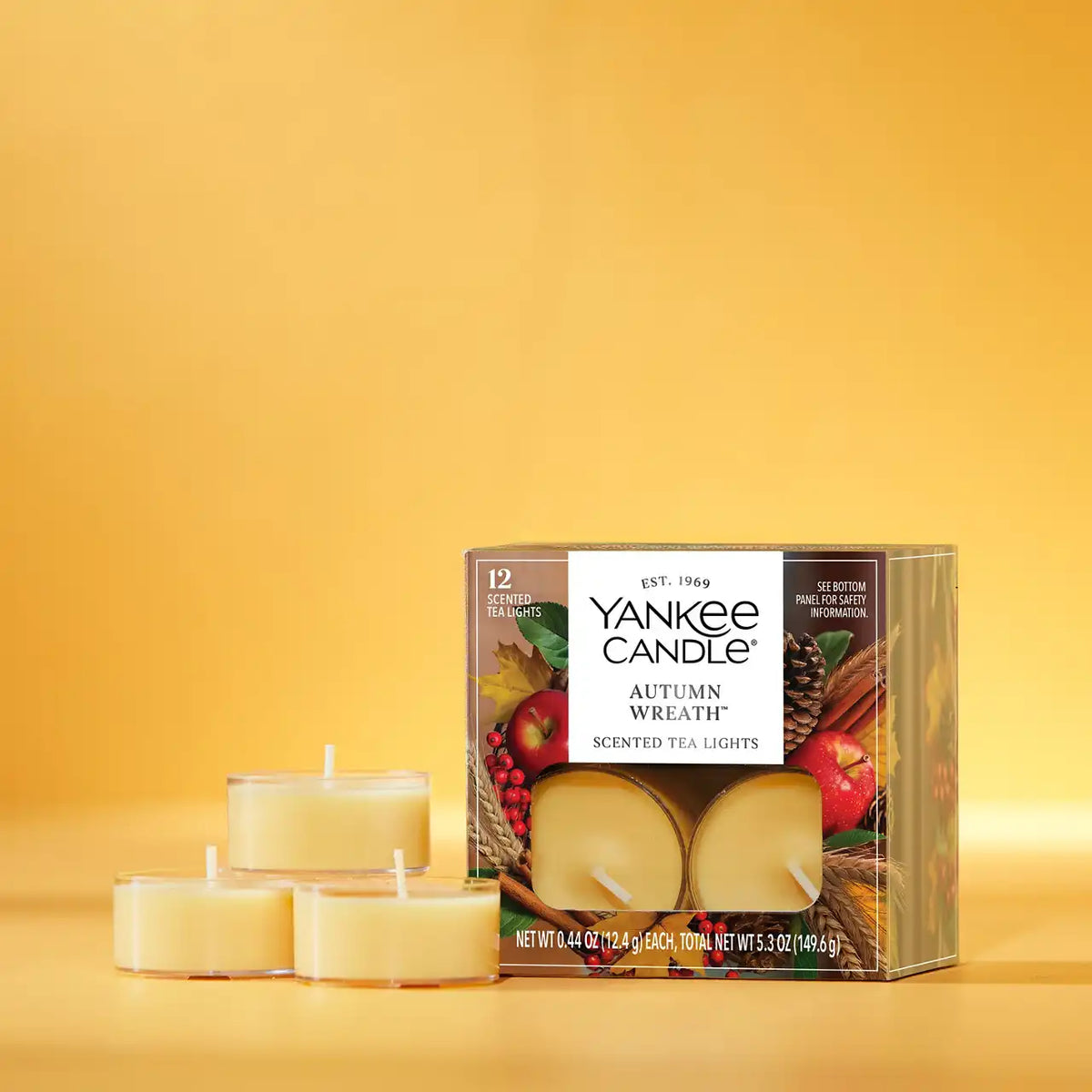 Autumn Wreath™ Tea Light Candle