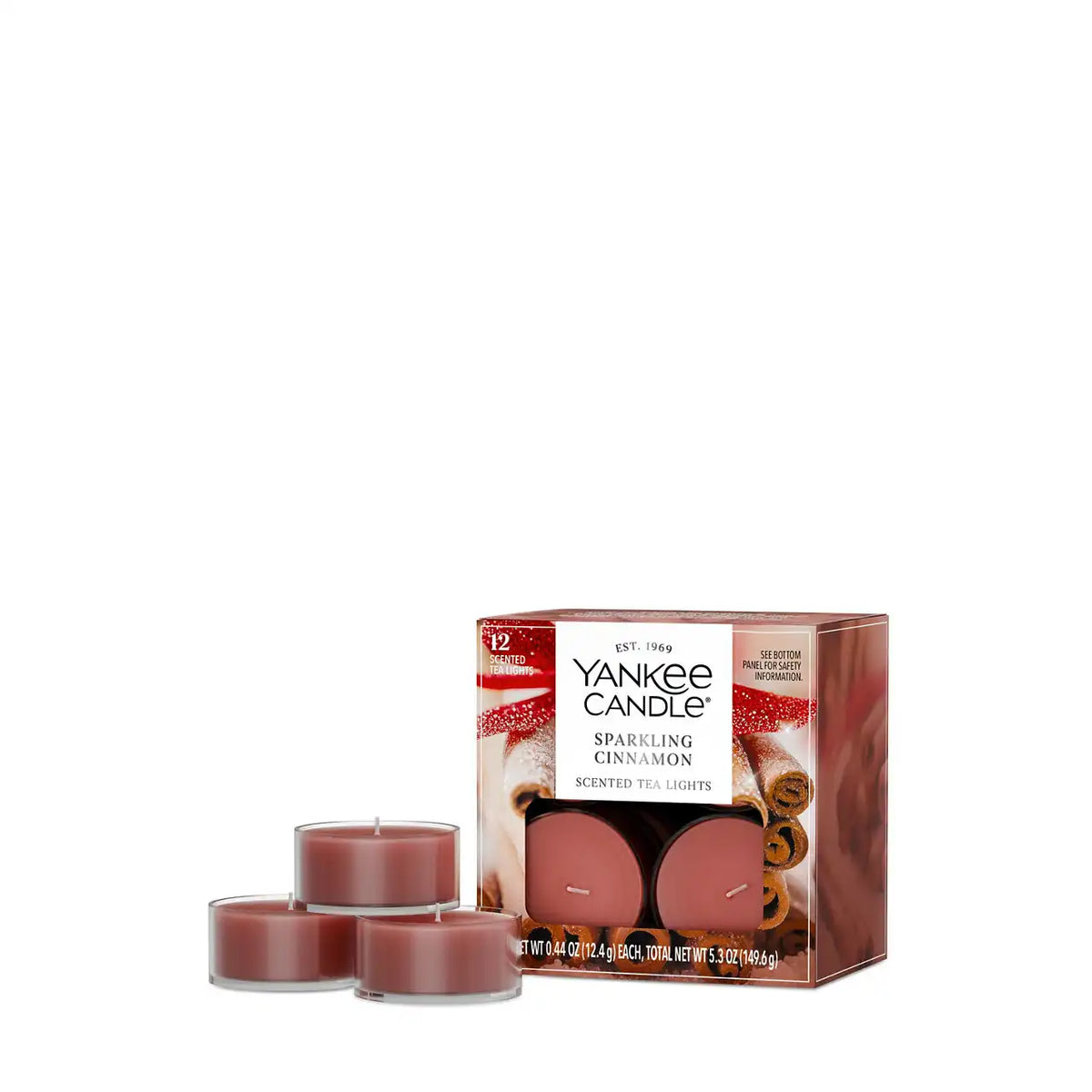 Sparkling Cinnamon Tea Light Candles