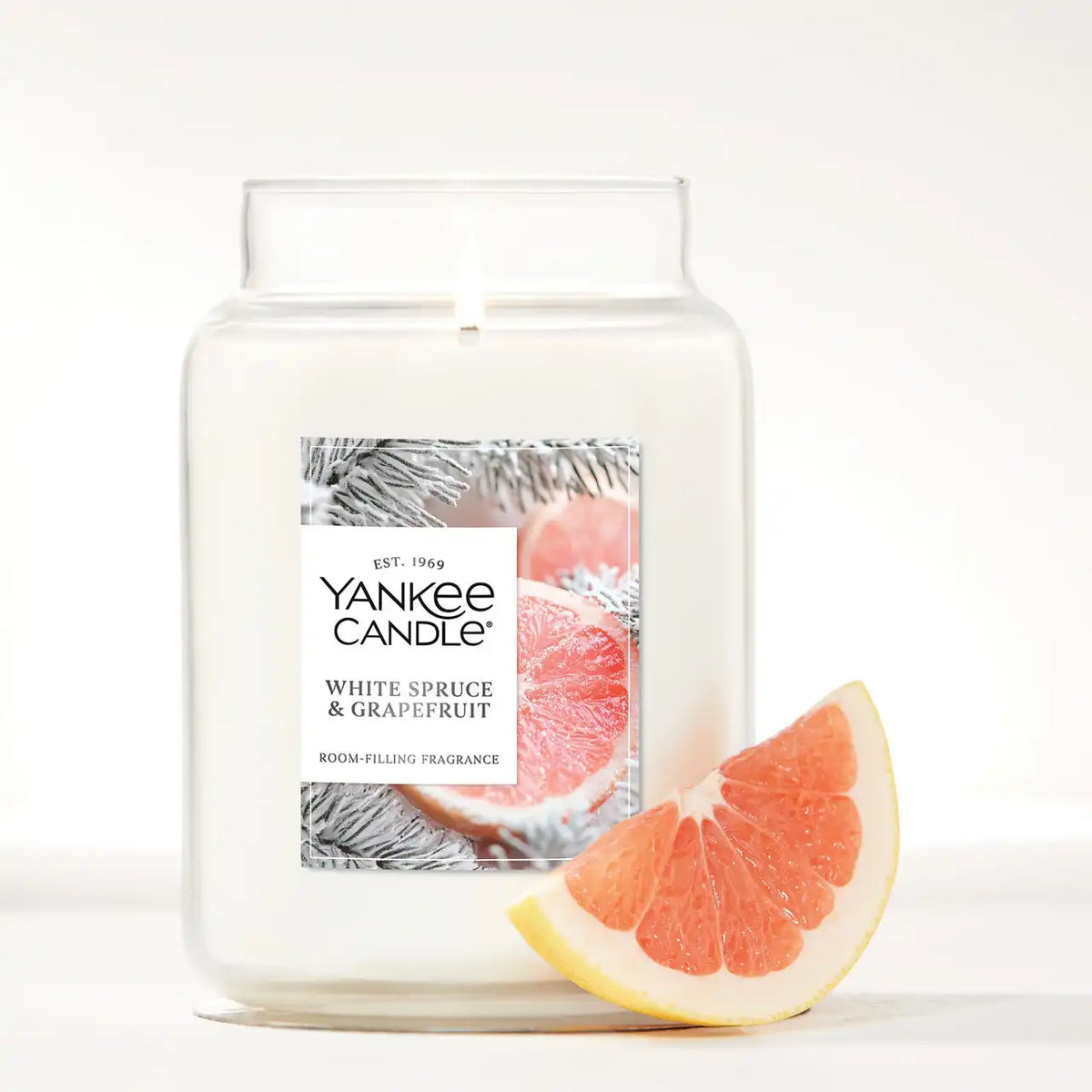 White Spruce & Grapefruit Original Large Jar Candle