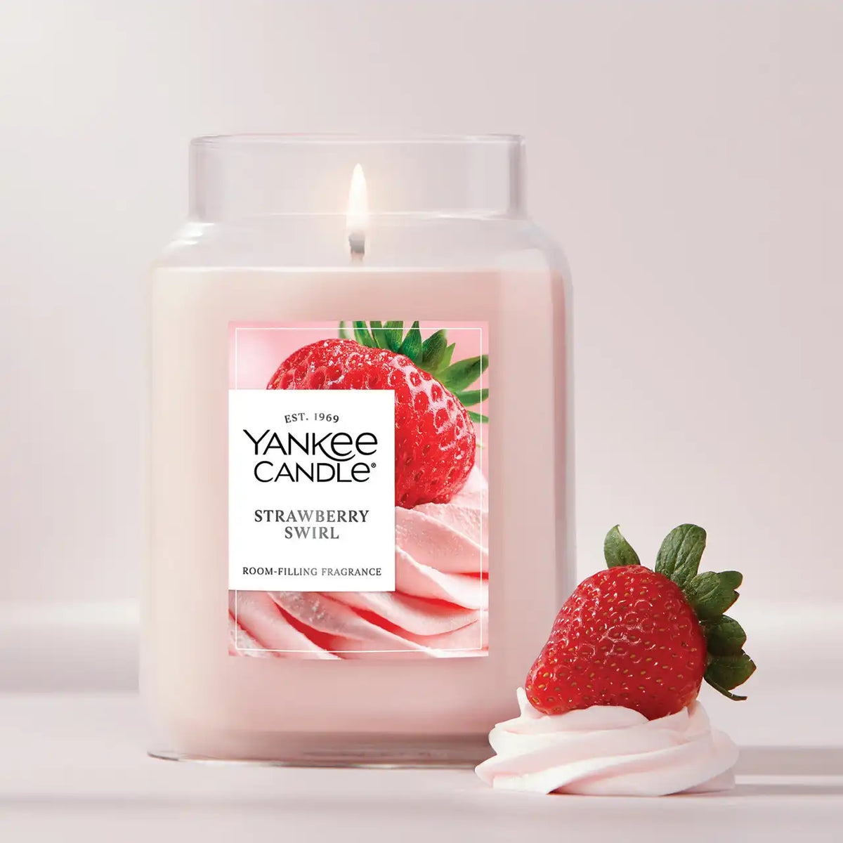 Strawberry Swirl Original Large Jar Candle