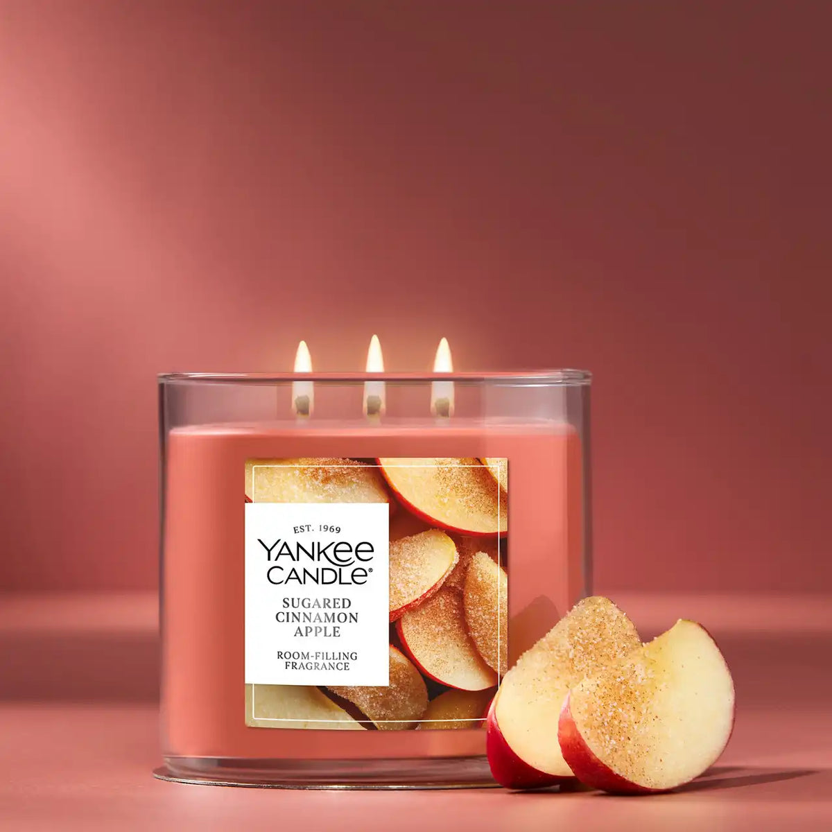 Sugared Cinnamon Apple 3-Wick Candle