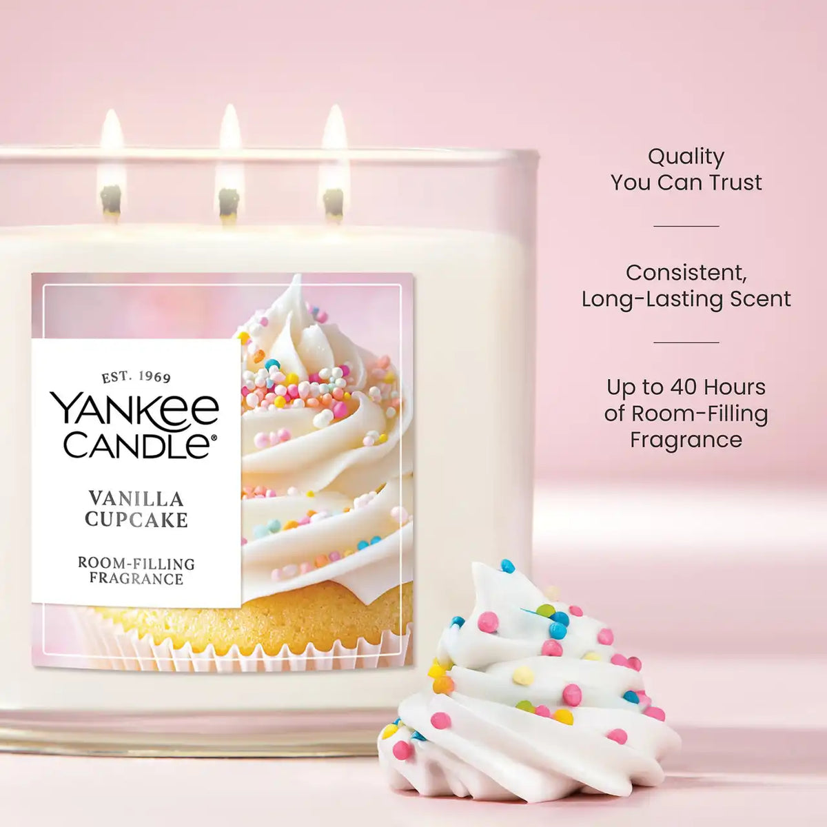 Vanilla Cupcake 3-Wick Candle