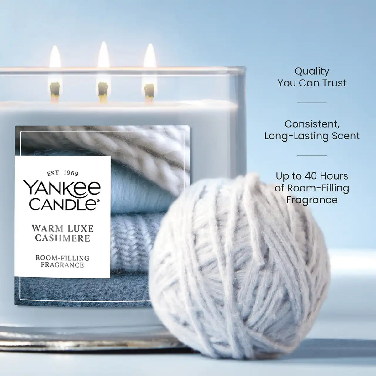 Warm Luxe Cashmere 3-Wick Candle